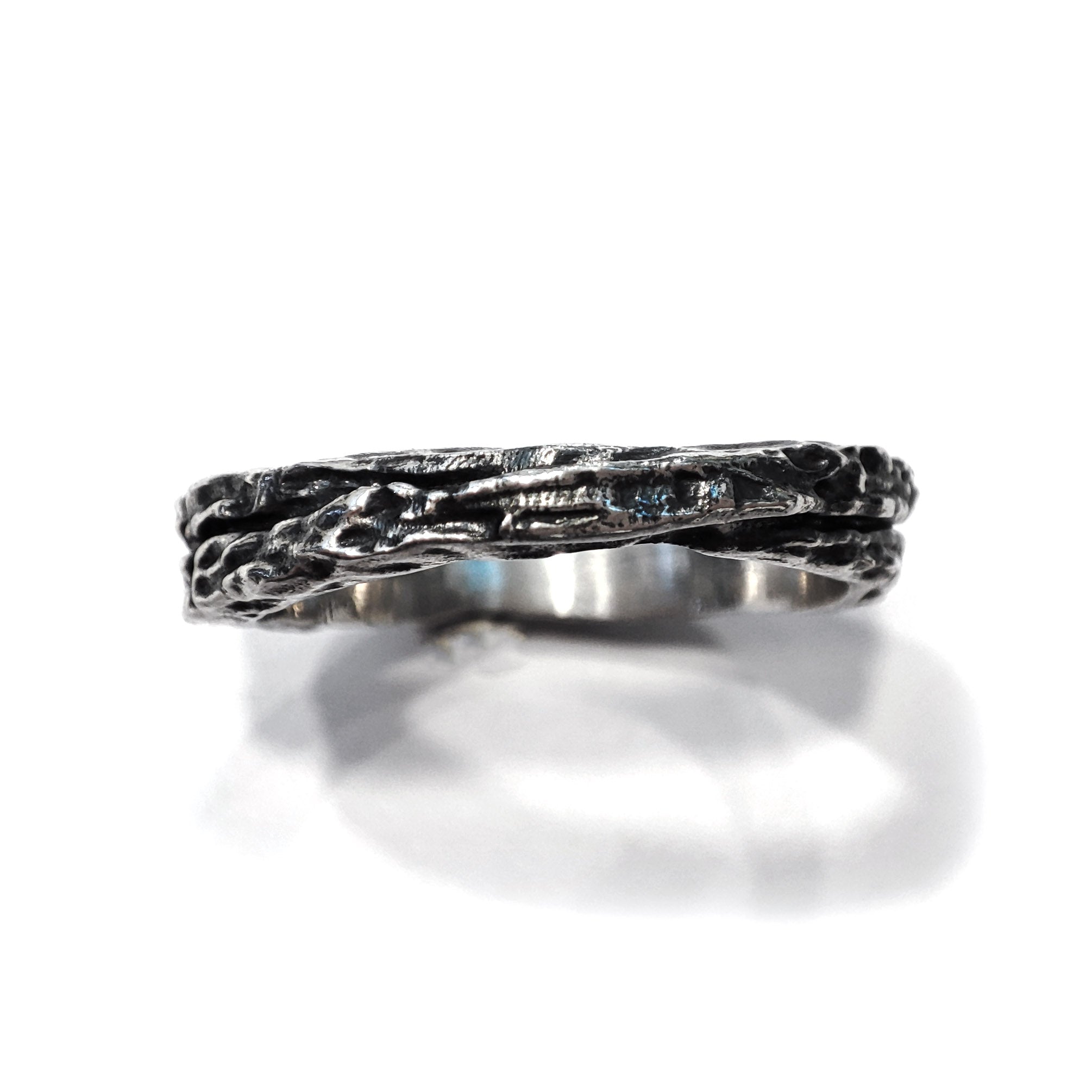 Silverly Fede Nuziale Russa In Argento Sterling Con Motivi Floreali Incisi | Anello A Cinque Fasce In Argento 925 | Anelli Ad Incastro Con Motivo Tribale | Gioielli Boho Per Le Donne - Foto 2