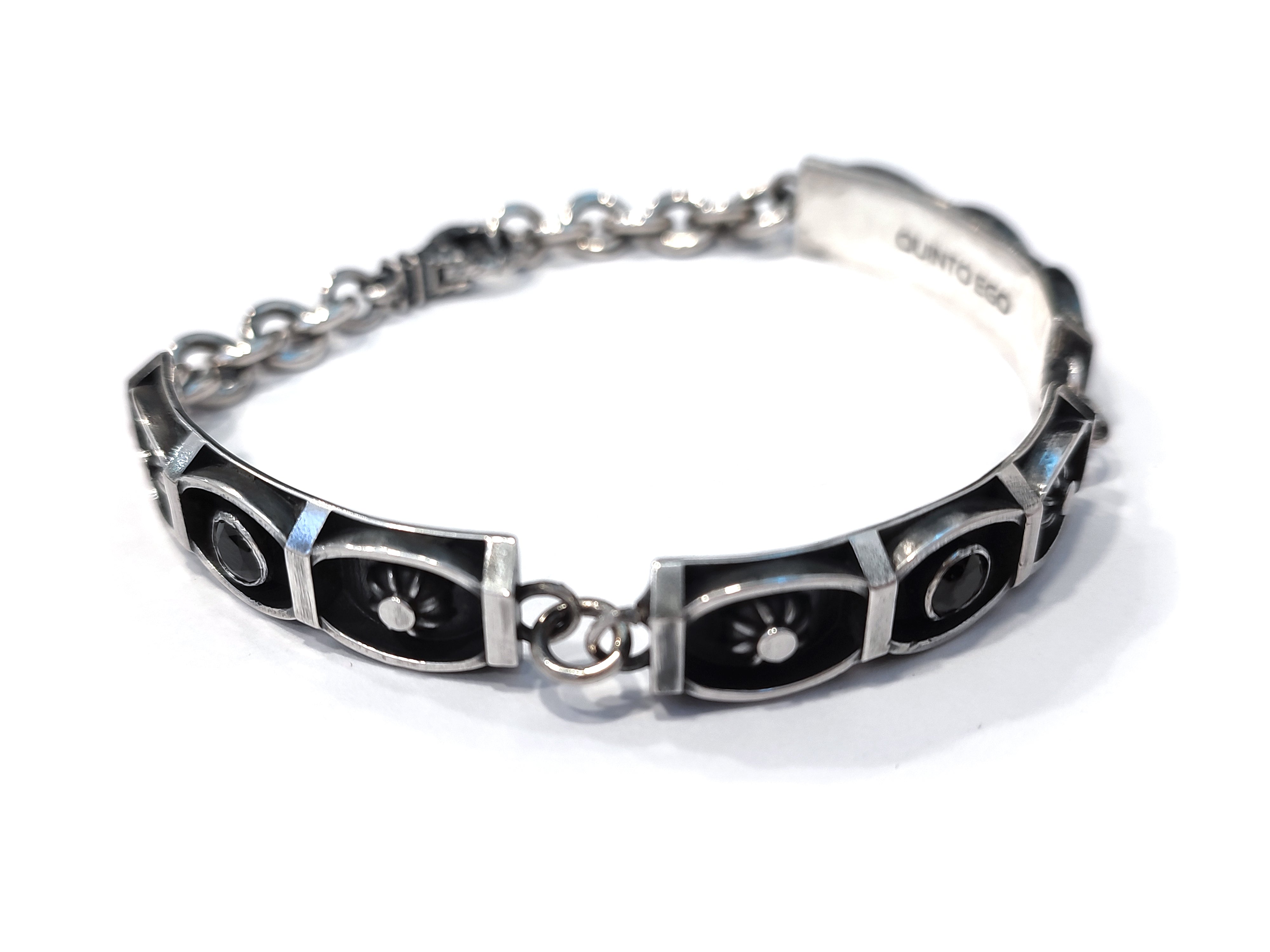 Bracciale Uomo In Acciaio Inossidabile - Lunghezza 21 Cm - Design Semplice E Moderno (Modello 290) - 4