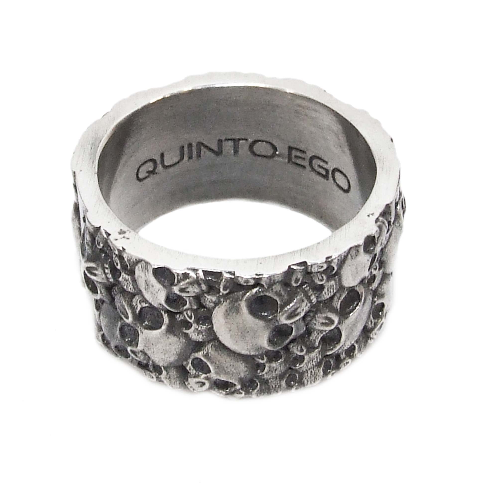 2023 Nuovo Gotico Retrò Uomo Teschio Anello Anelli In Acciaio - Foto 8