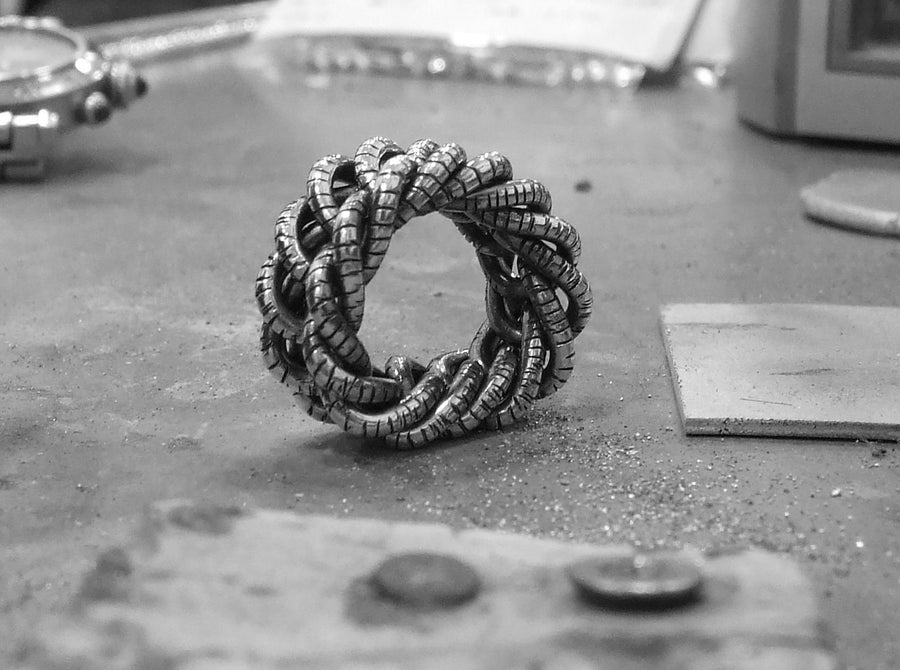 Anello Catena Snake