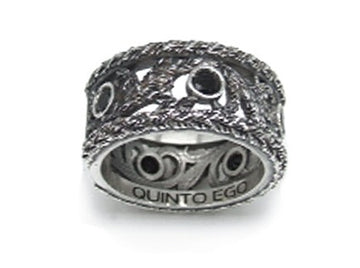 Anello Fascia Foglie & Gemme