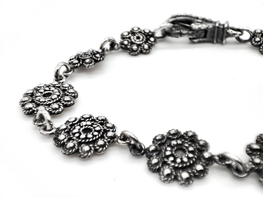 Byzantine flower bracelet