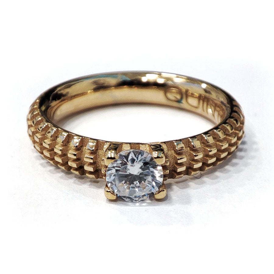 Cube Solitaire Ring