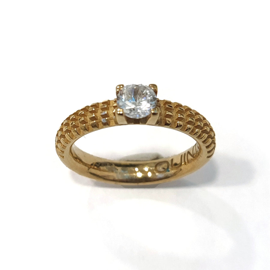 Cube Solitaire Ring