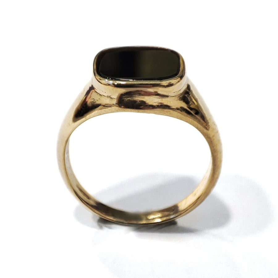 Smooth Onyx Ring