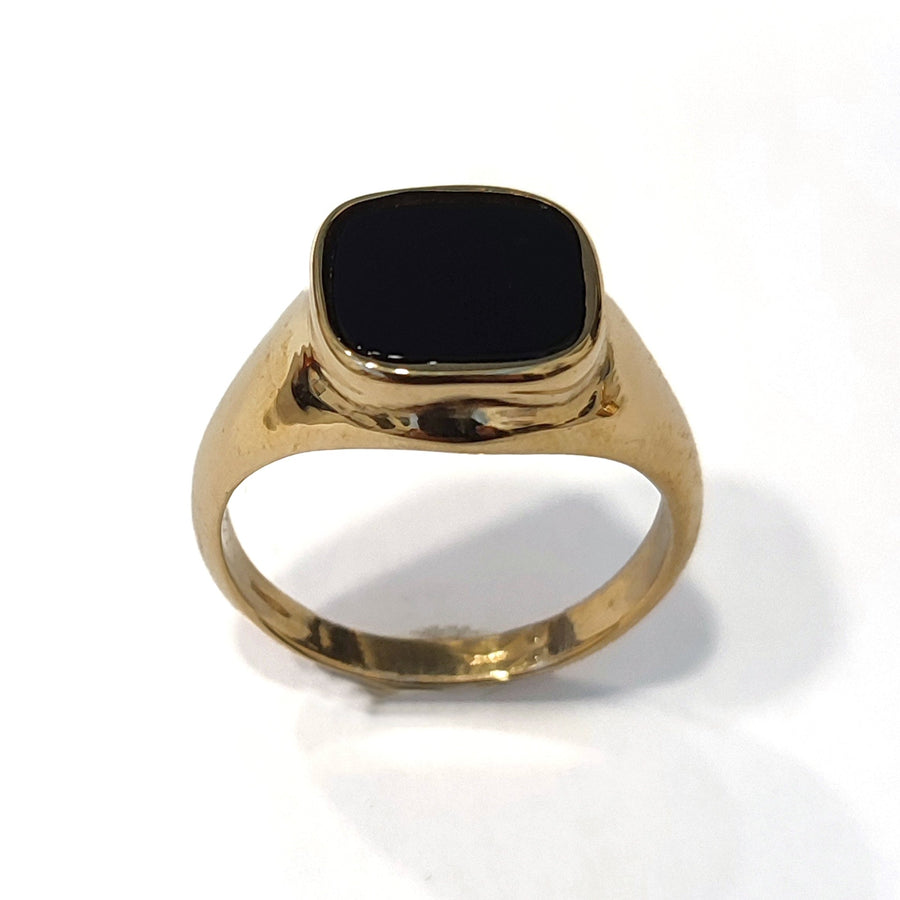 Smooth Onyx Ring
