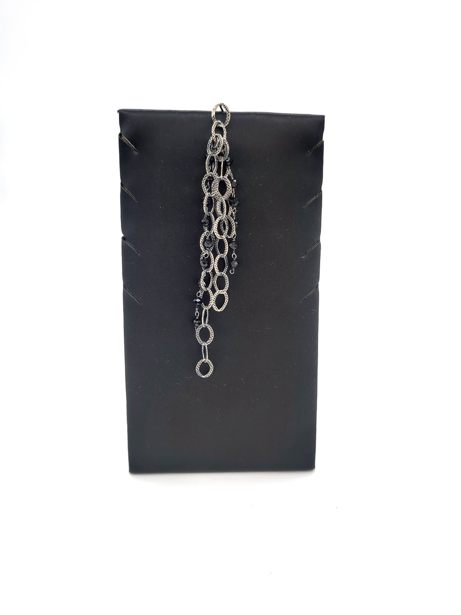 Orecchino Mono Chains & Pietre