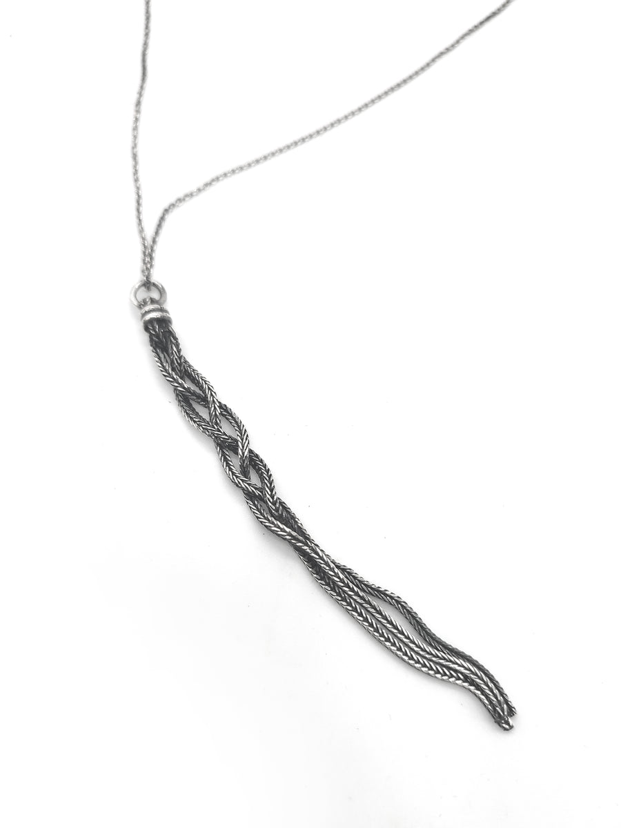 Foxtail braid pendant