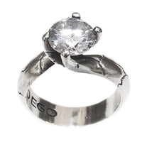 Anello Solitario Liscio