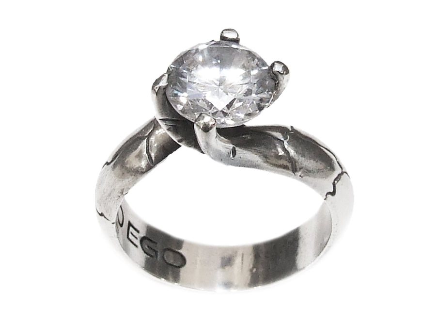 Anello Solitario Liscio