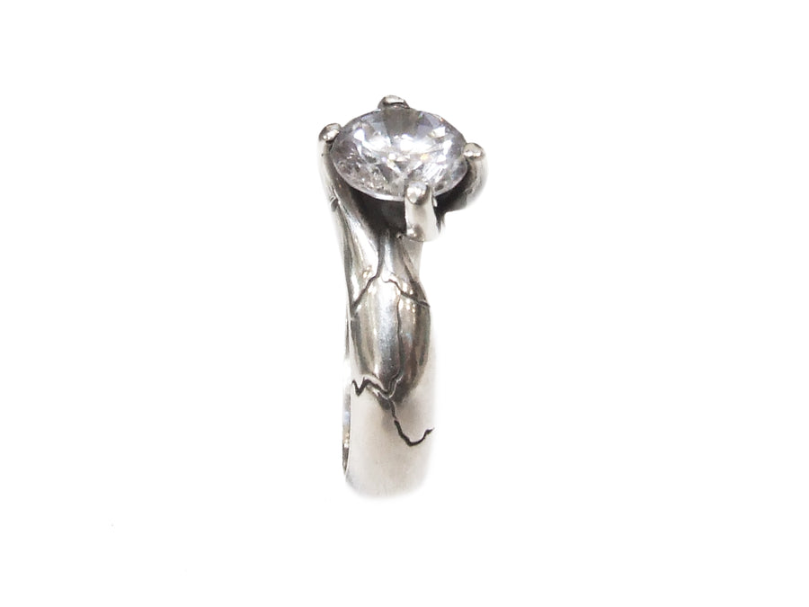 Smooth Solitaire Ring