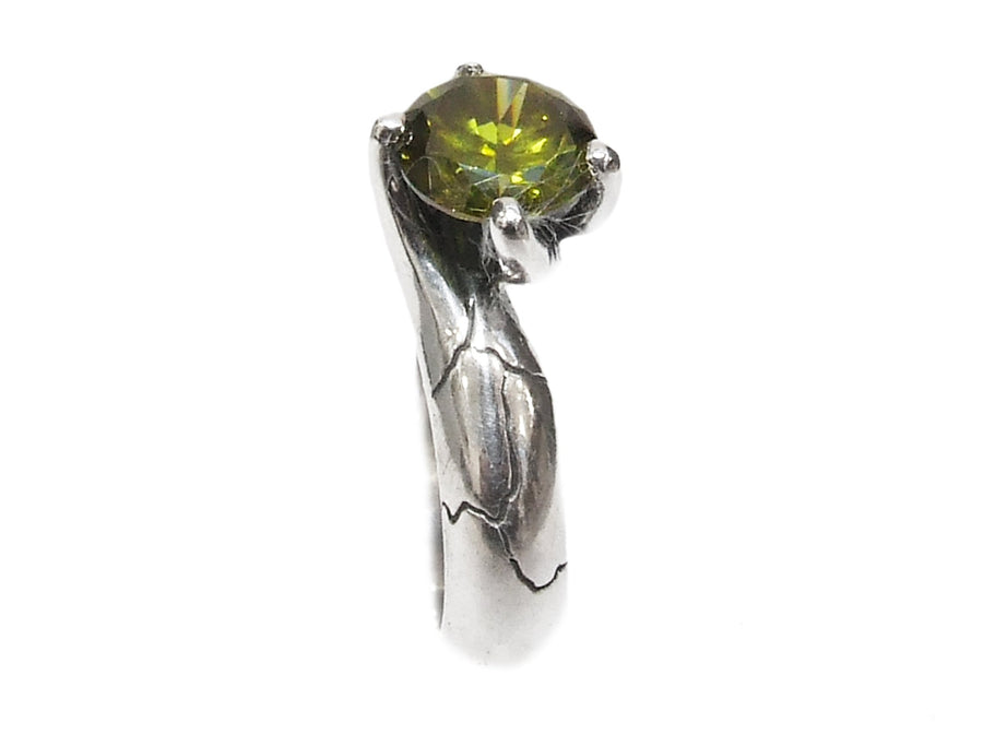 Smooth Solitaire Ring