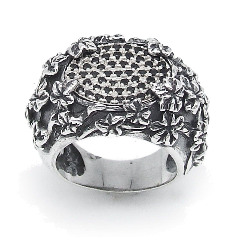 Anello argento con zirconi